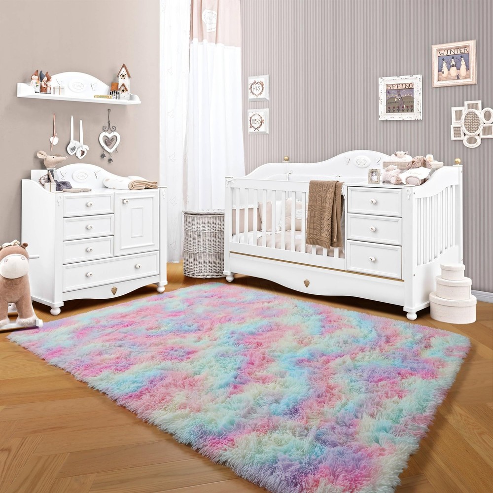 ONASAR Rainbow Area Rugs for Living 5' x 8' (Rectangular), Colorful