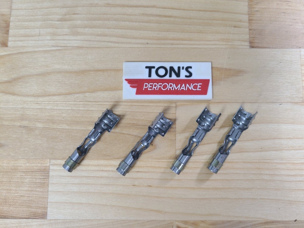 MSD 34605-4 Spark Plug Wire Terminal Set Straight Double Crimp Terminals Only