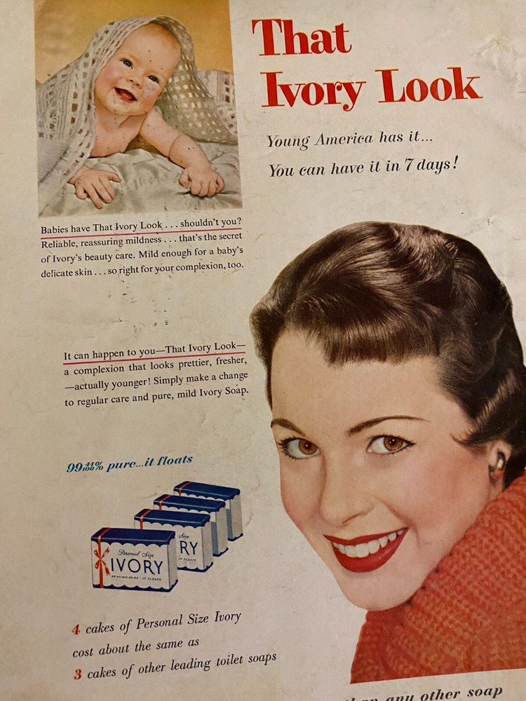 Ivory Soap, Full Page Vintage Print Ad