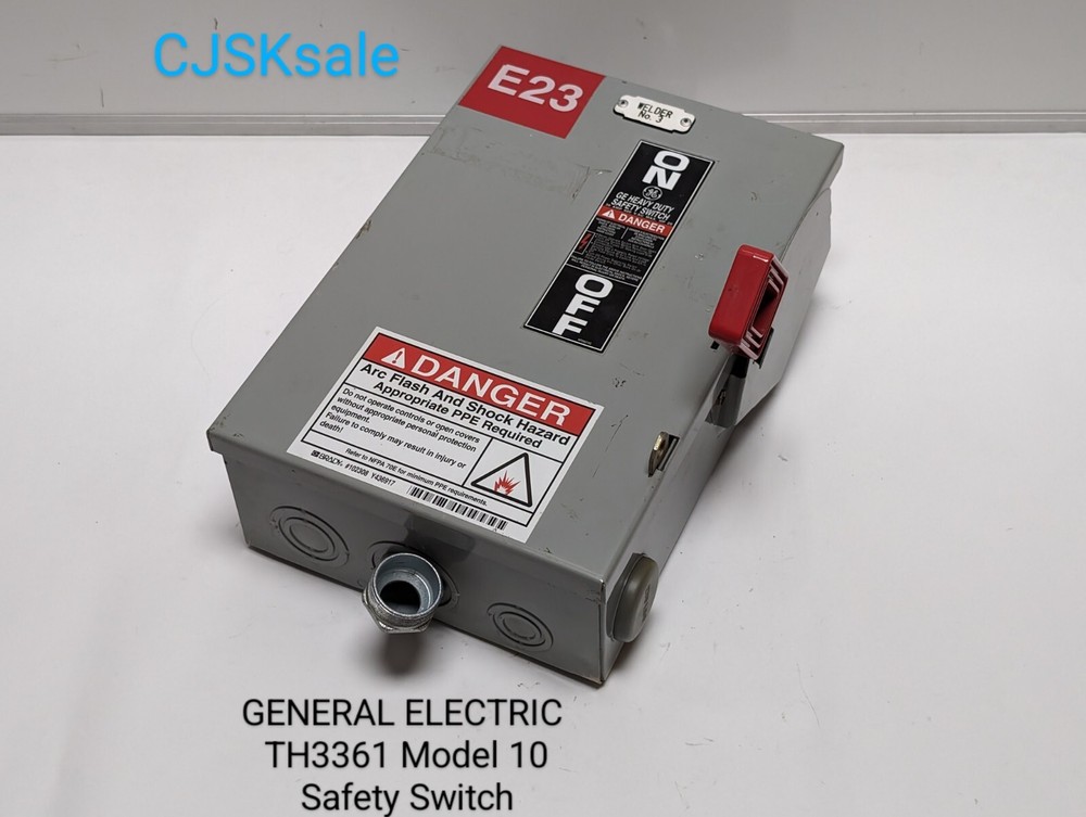 GENERAL ELECTRIC TH3361  Model 10 Safety Switch (USED).