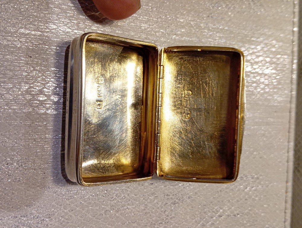 Solid Silver Snuff Box, Nathaniel Mills,18th Century George III. Full Hallmarks.