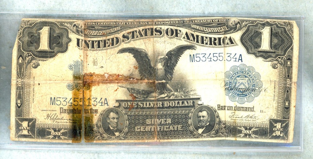 1899 ~ $1 ONE DOLLAR ~ SILVER CERTIFICATE NOTE ~ VG