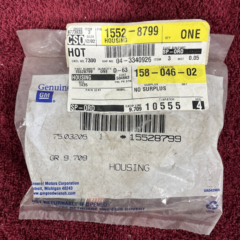 15528799 Genuine GM Housing
