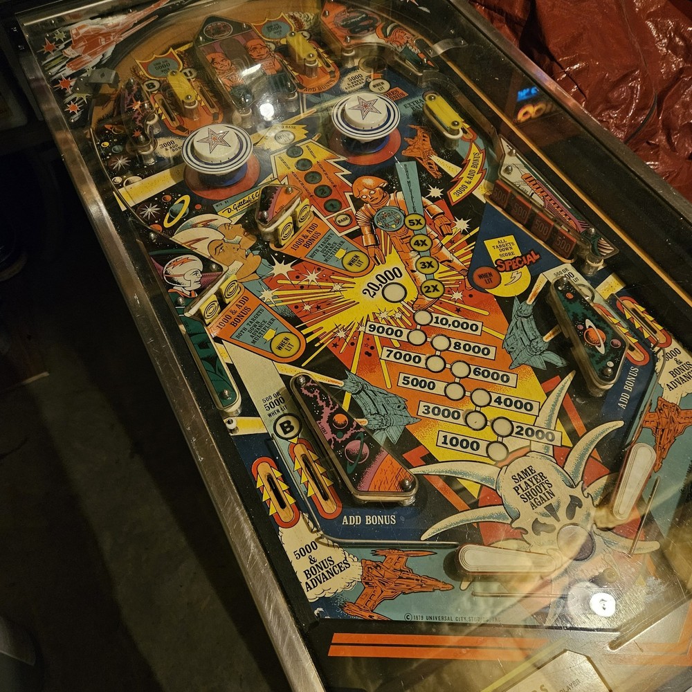 1979 BUCK ROGERS PINBALL MACHINE Fully Functional Will Deliver See Description