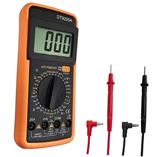 Digital Multimeter AC DC Voltmeter Ohm Volt Amp Tester Resistance Capacitance