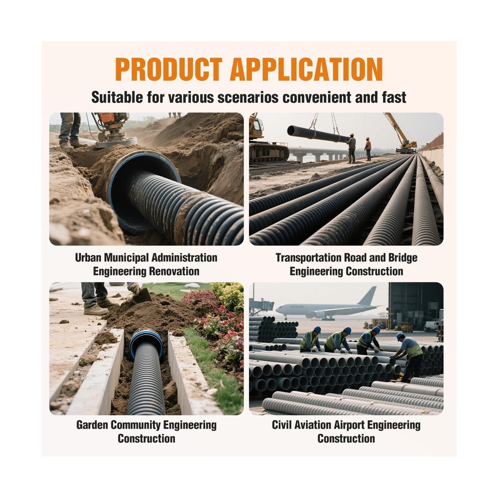 HDPE Corrugated Pipe Tensioner Tool, Heavy Duty Pipe Pulling and Connecting K...