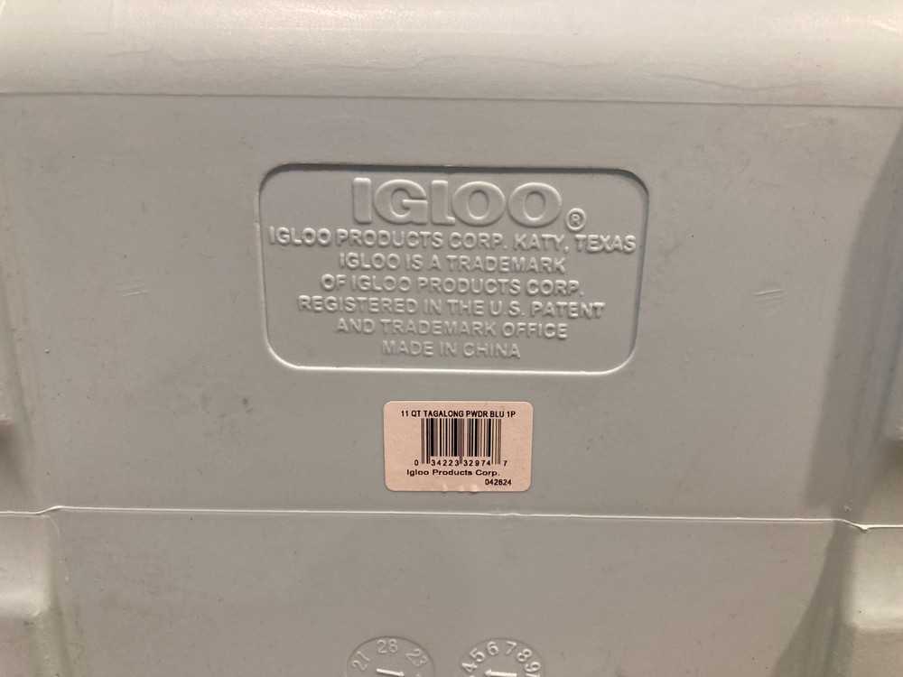 11 Quart Tag Along Too Hard Side Cooler, Turquoise Blue