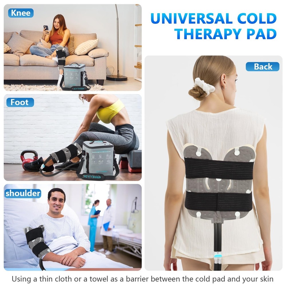 Cold Therapy Machine with Programmable Timer, Portable Ice Machine for Knee A...