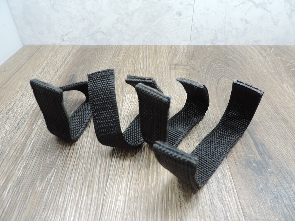 4 Black Nylon Duty Belt Retainers for 2.5" Belts