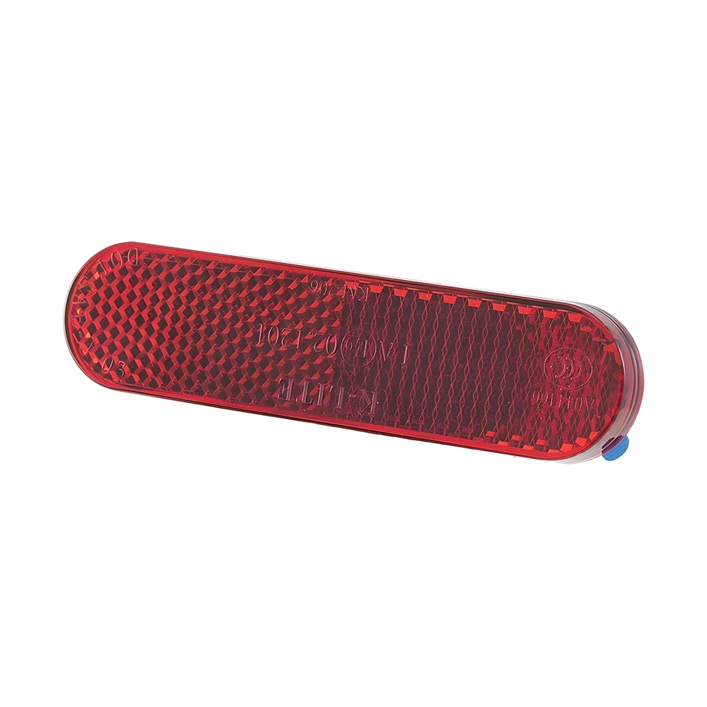 Reflector RMS 95x25mm, round, self-adhesive, red