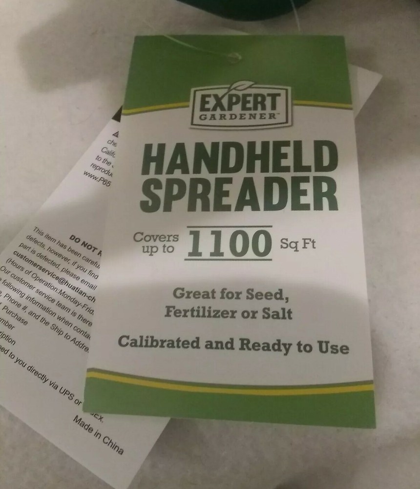 Expert Gardner Handheld Spreader - NWT