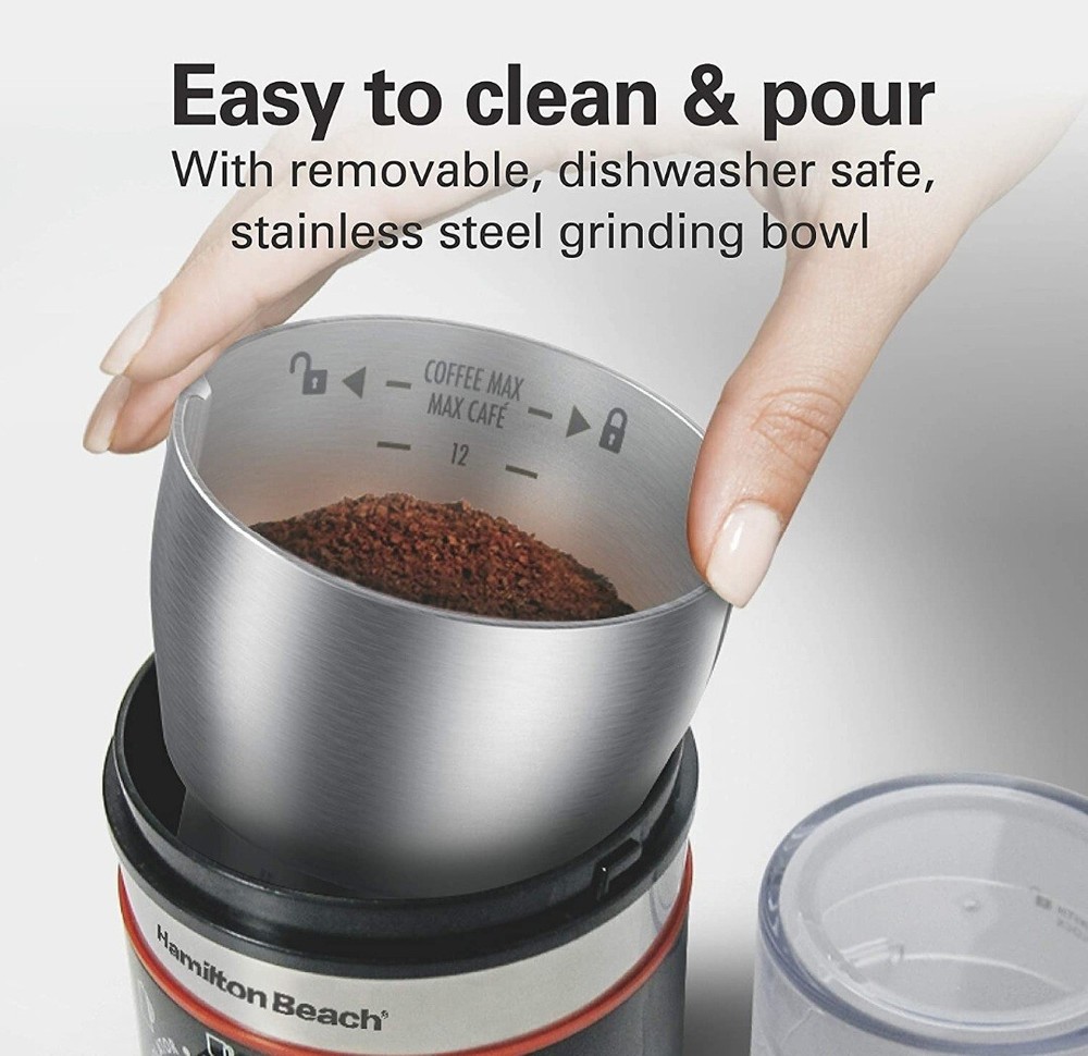 Hamilton Beach 80393 10oz Electric Coffee Grinder, Black
