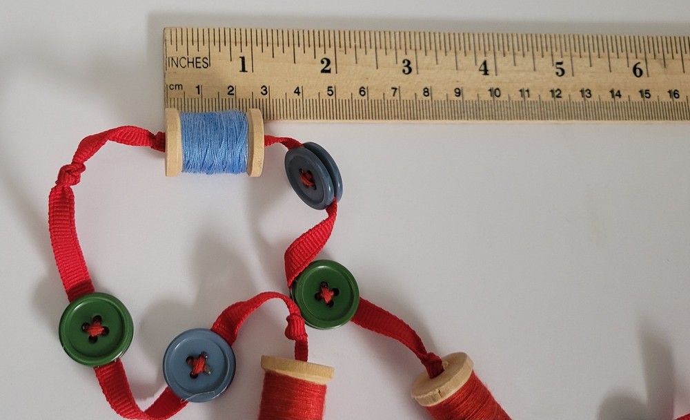 Garland Sewing Theme Thread Ribbon Buttons