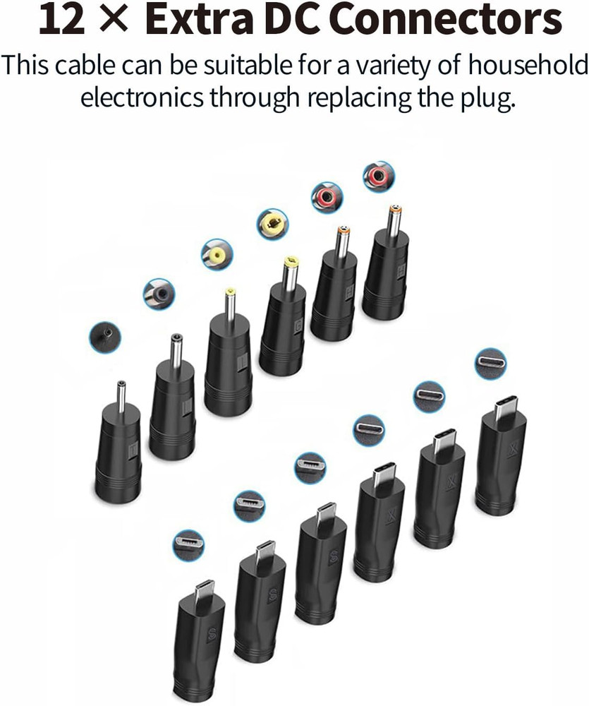 Universal Dog Shock Collar Charger Cable, 12-In-1 Training Collar USB Charging C