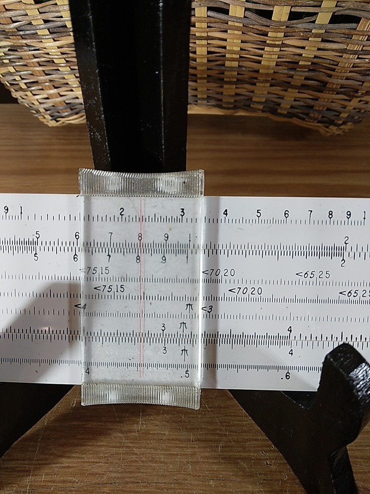 Vintage Pickett Microline 120 Slide Rule with Case