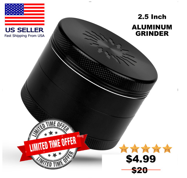 2.5-Inch Aluminum Spice Grinder – Smooth & Consistent Grinding