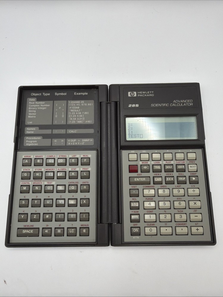 HP-28S Hewlett-Packard Advanced Scientific Calculator Tested Works