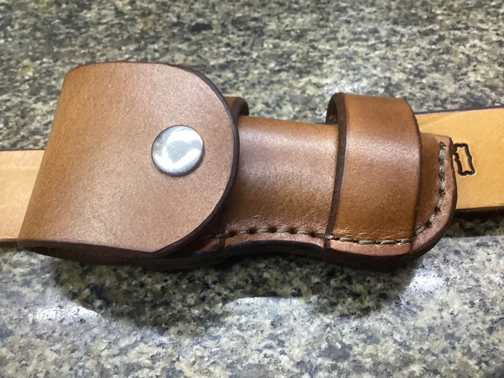 Leather Folding Knife Sheath Horizontal Buck 112 Size(Sheath Only)
