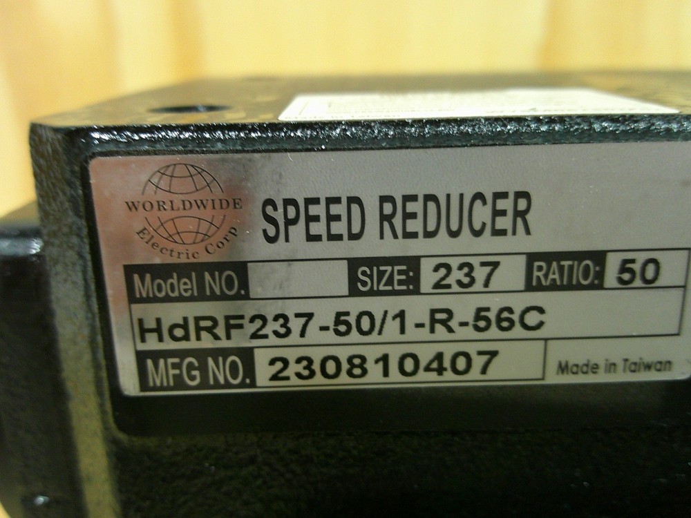 WORLDWIDE HDRF237-50/1-R-56C SPEED REDUCER