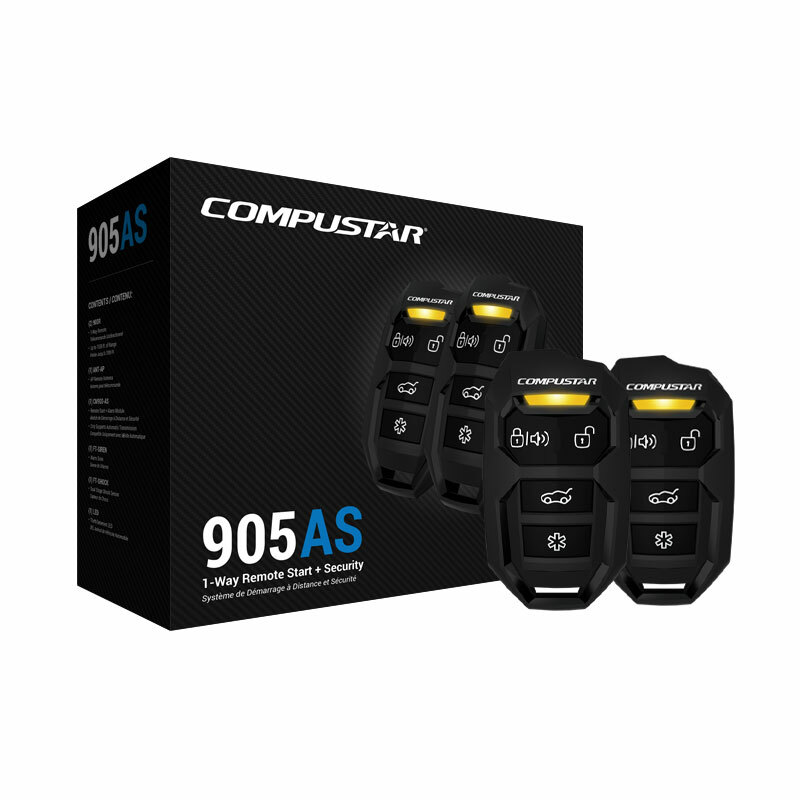 NEW Compustar CS905-AS 1-Way Remote Start & Security System w/ 4 Button Remotes