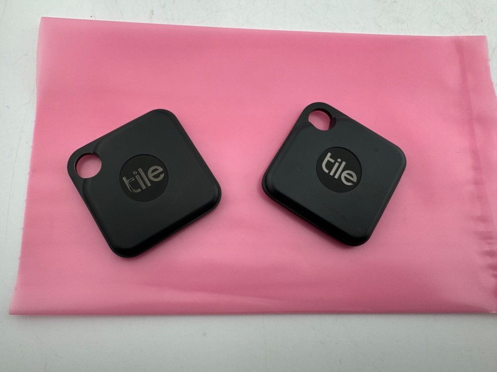 [2-PACK] TILE PRO (BLACK) HIGH PERFORMANCE BLUETOOTH TRACKER FINDER [RE-21001]
