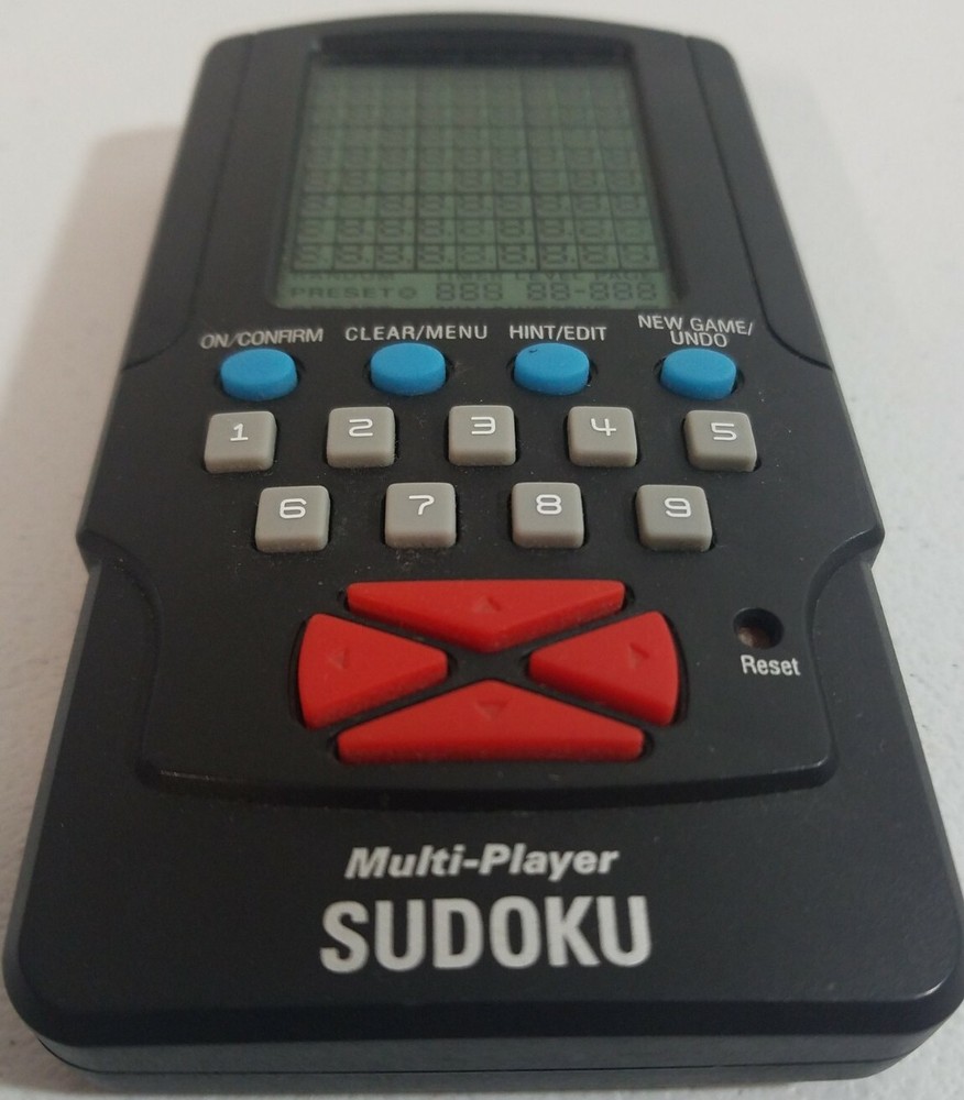 Multi-Player Sudoku Working Electronic Handheld Game R4924