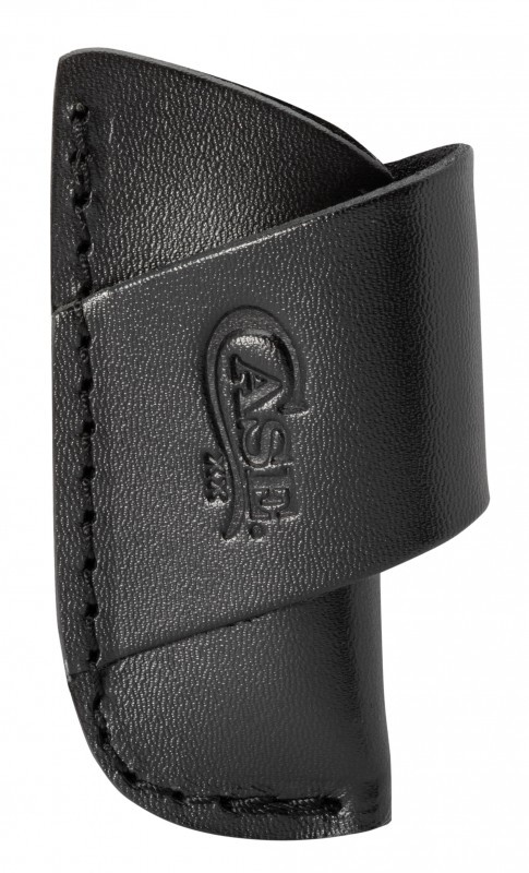 Case XX Medium Side Draw Black Leather Belt Sheath 52238