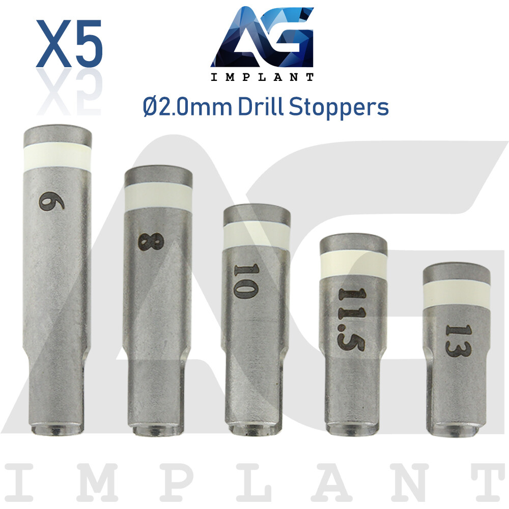 5 Drill Stoppers Ø2.0mm External Irrigation Tools Dental