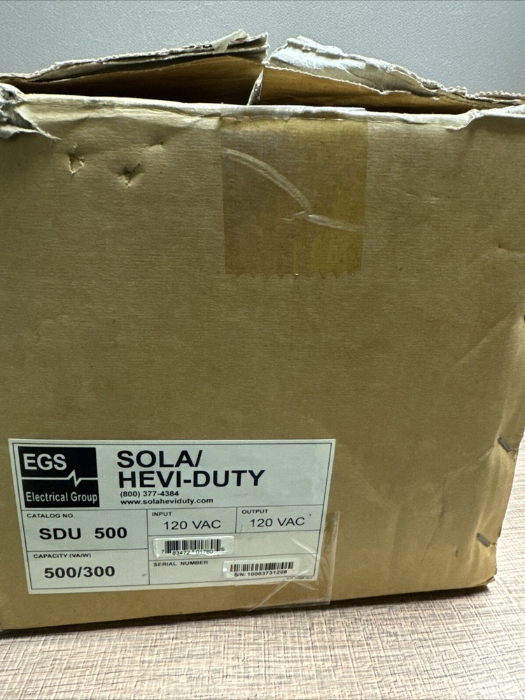 Emerson Sola SDU 500 Uninterruptable Power Supply NEW