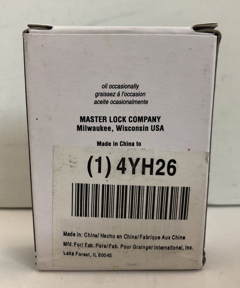 Master Lock V-Line Keyed Padlock - 4YH26 / 4150KAWWG
