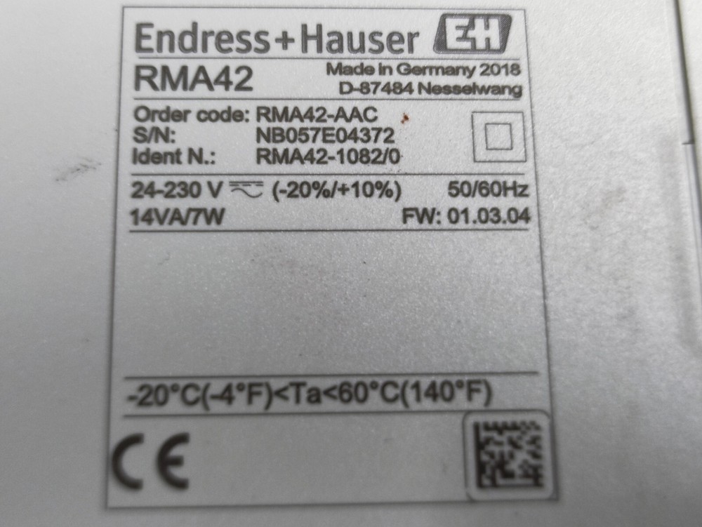 Endress+Hauser RMA42 RMA42-AAC