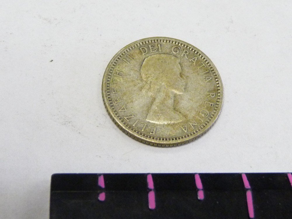 CANADA DIME 1956  SAILBOAT REVERSE