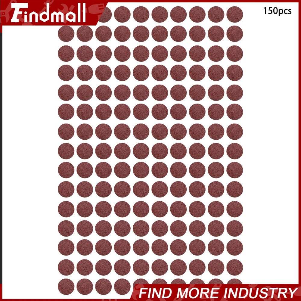 Findmall 150 Pieces 2 Inch Medium Sanding Discs 36 Grit Roll Lock Discs
