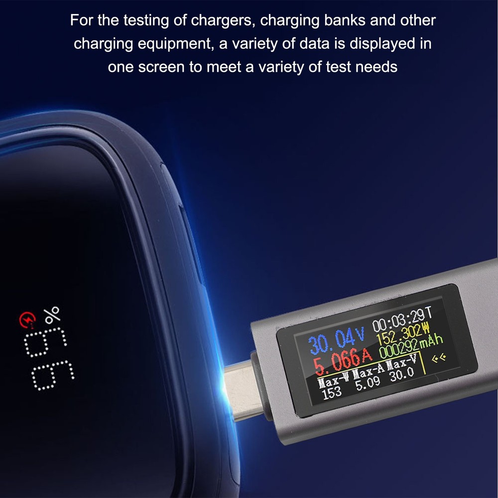 USB Tester Meter with Digital Display for Accurate Charging Measurement