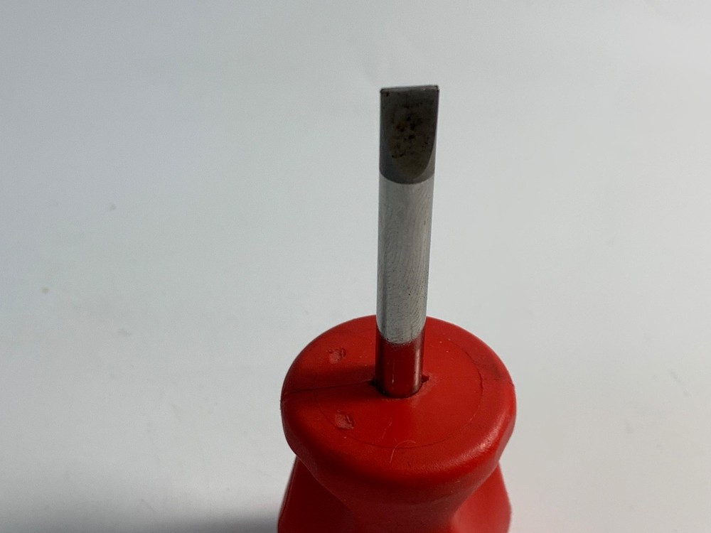 Snap On Tools Stubby Screwdriver Set Flat Slotted Tip SHD1 RED