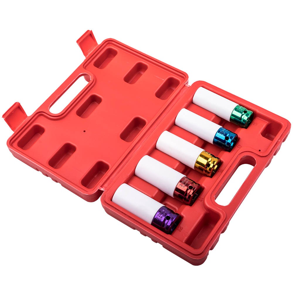 Impact Socket Thin Wall Wheel Protector Lug Nut Remover Installer Tool Kit