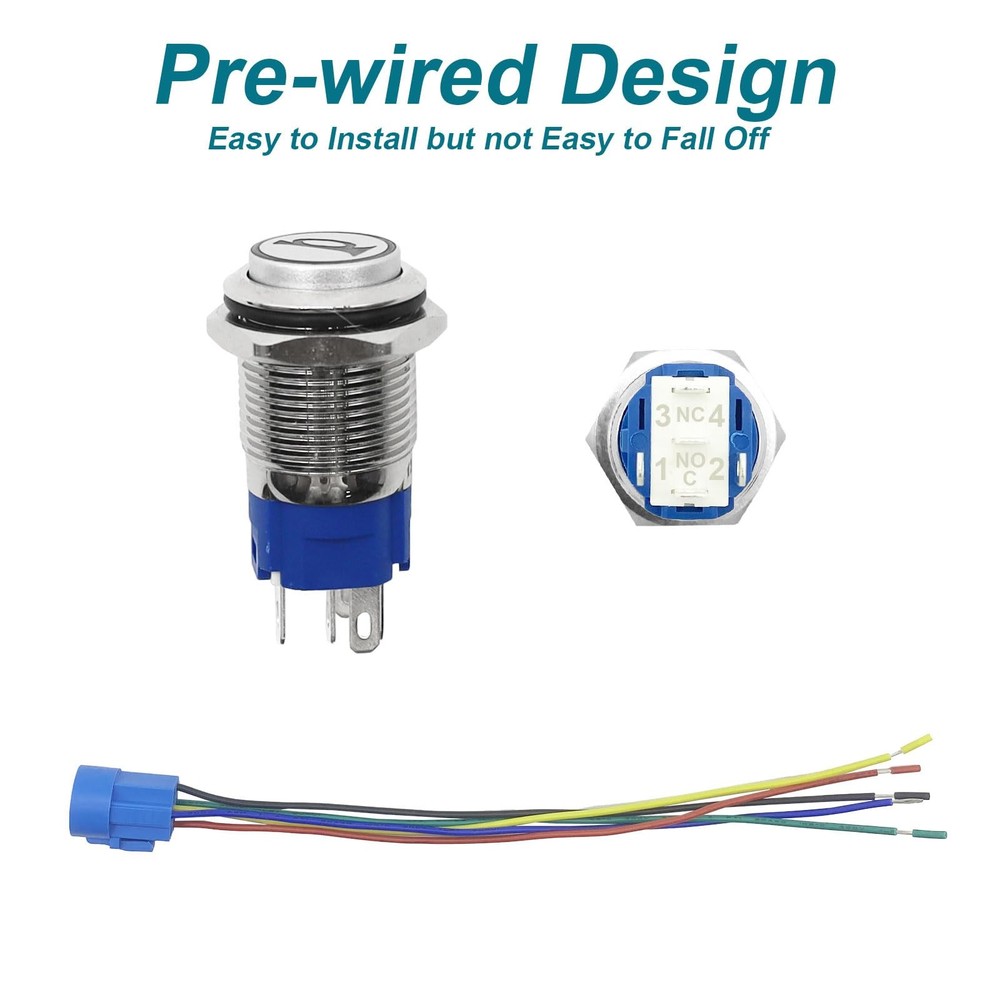 Horn Button, Momentary Push Button Switch, Horn Switch for Car Modification