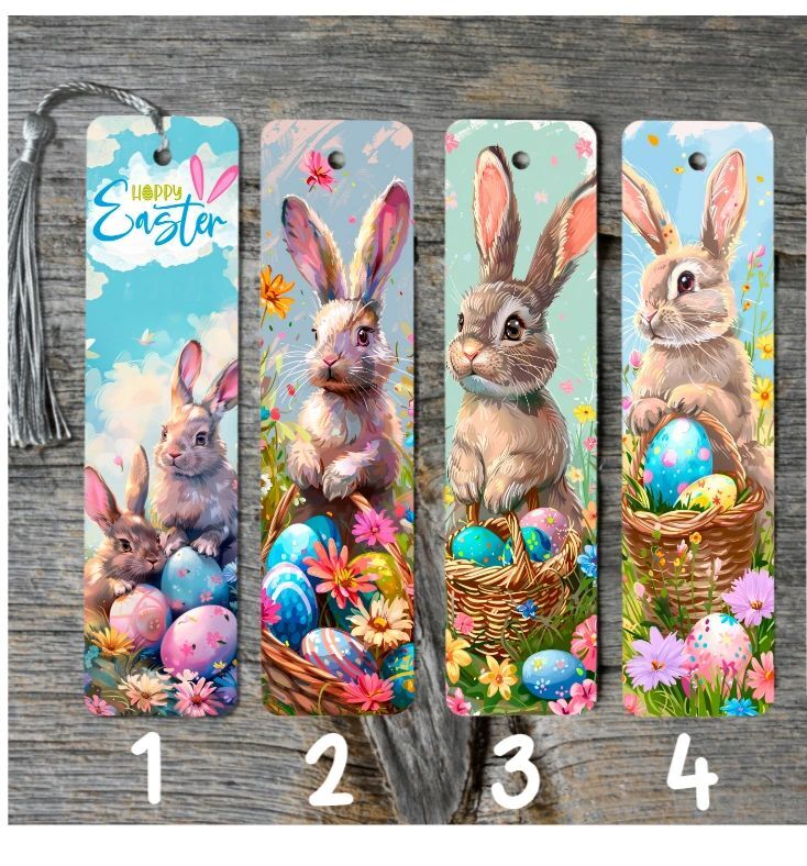 Easter Rabbit Metal Bookmarks