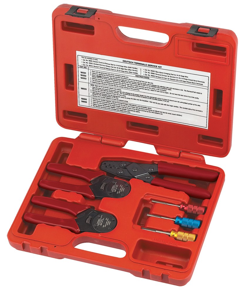 SG 18650 Master Deutsch Terminal Service Kit with Crimping and Release tools
