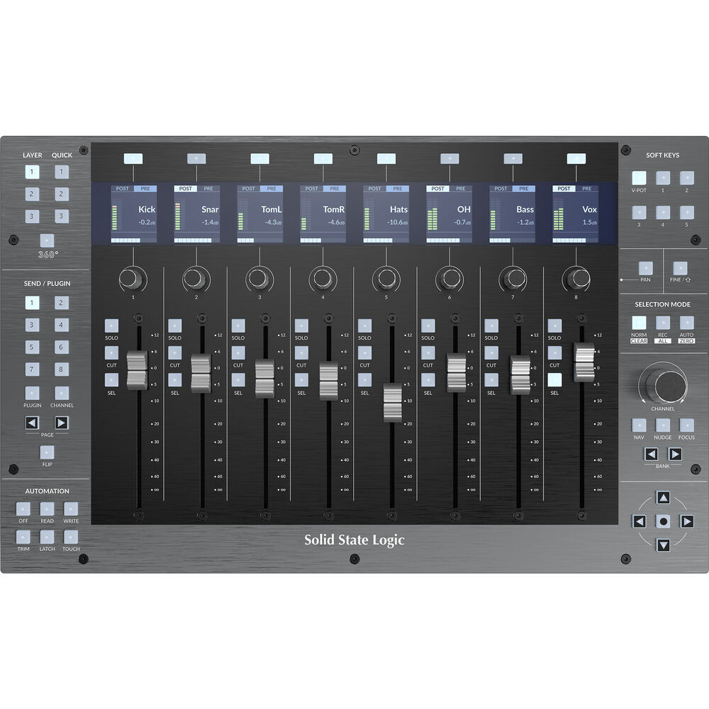 Solid State Logic UF8 Advanced DAW Controller Bundle w/ DAW Control Surface KIT