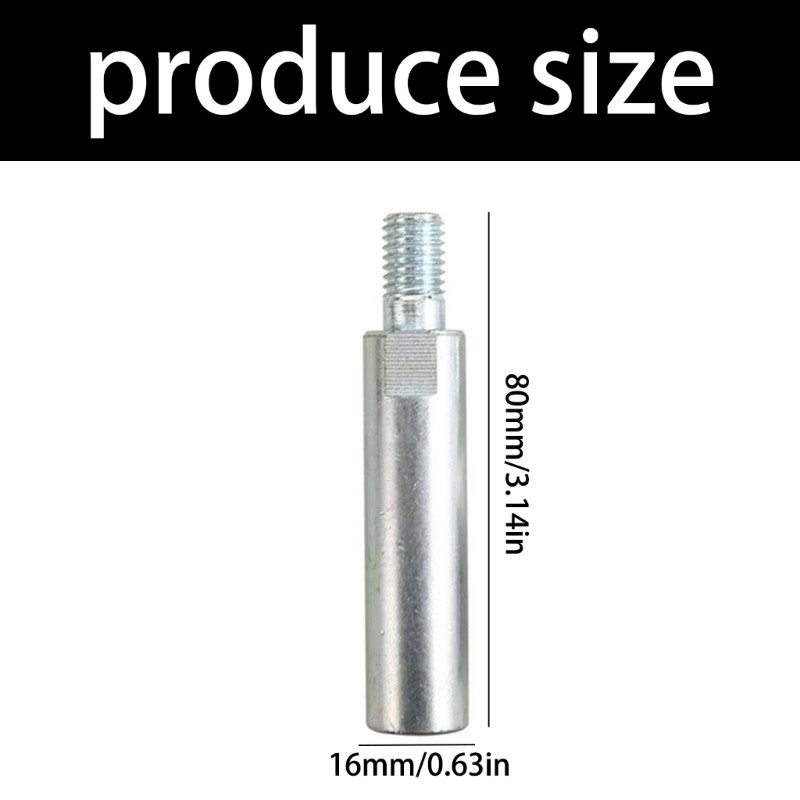 Angles Grinders Extension Rod with 2pcs Nut for Precise Polishing M10 Thread