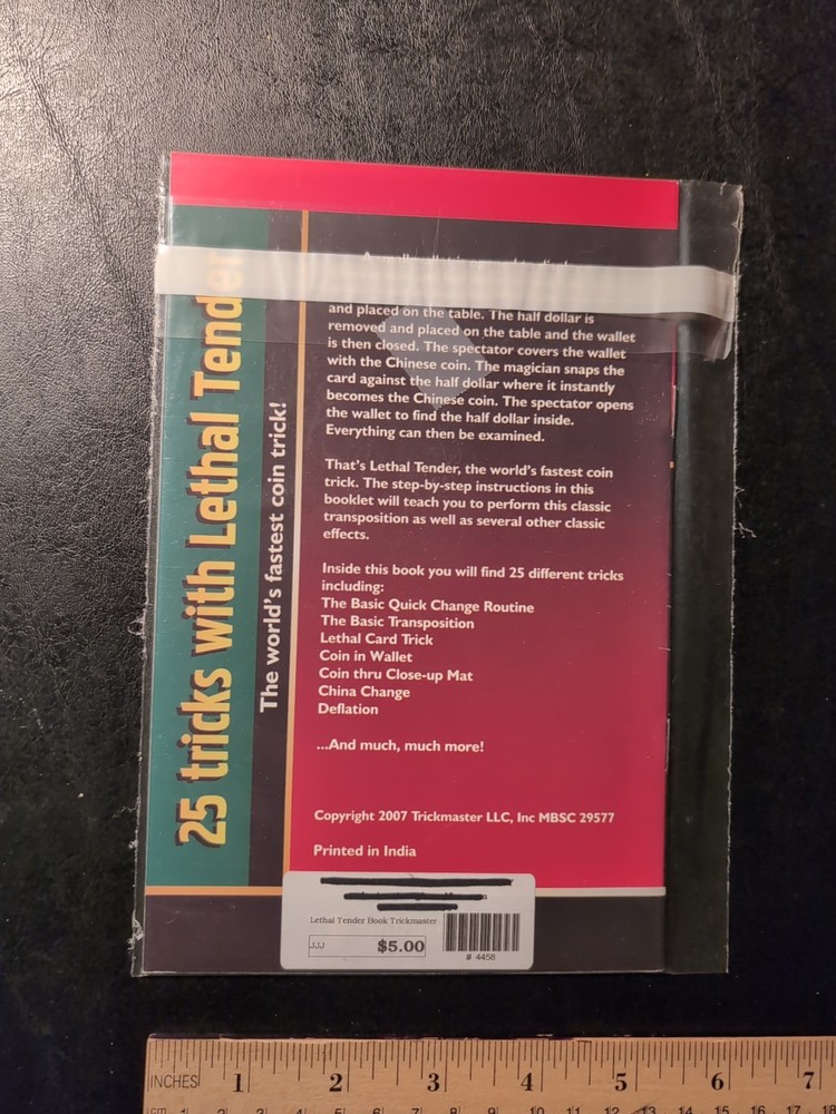 25 Magic Tricks With Lethal Tender Booklet