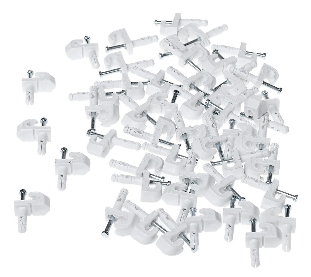 1770 Back Wall Clips for Drywall 48 Pack 48-Pack White