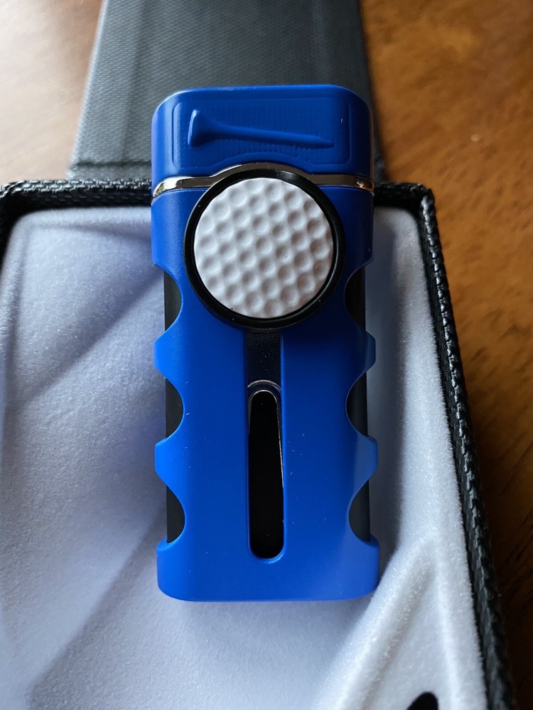 Vector CADDIE Golf Cigar Single Jet Lighter - Blue - New