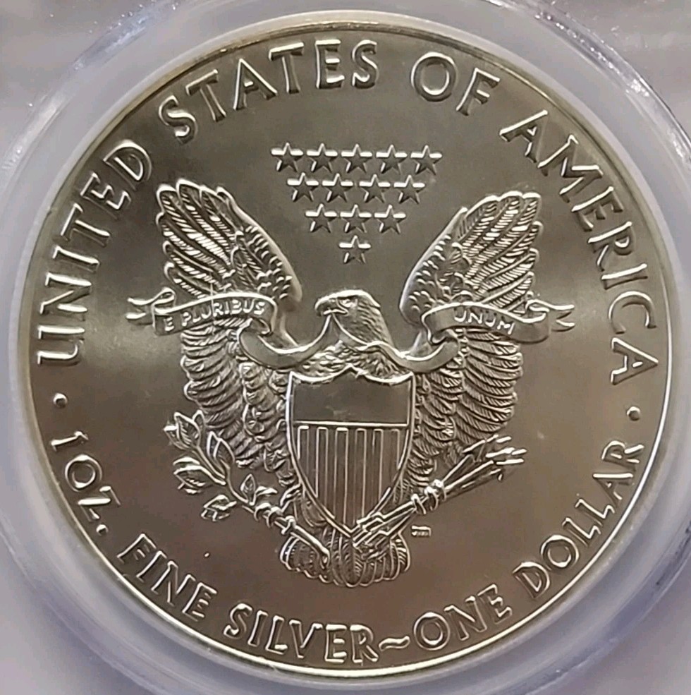 2013 - (W) PCGS MS70 AMERICAN SILVER EAGLE - FIRST STRIKE - FLAG LABEL - MS 70