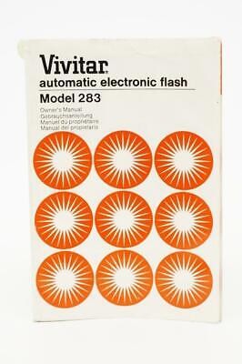 Vivitar Automatic Electronic Flash Model 283 Owner's Manual