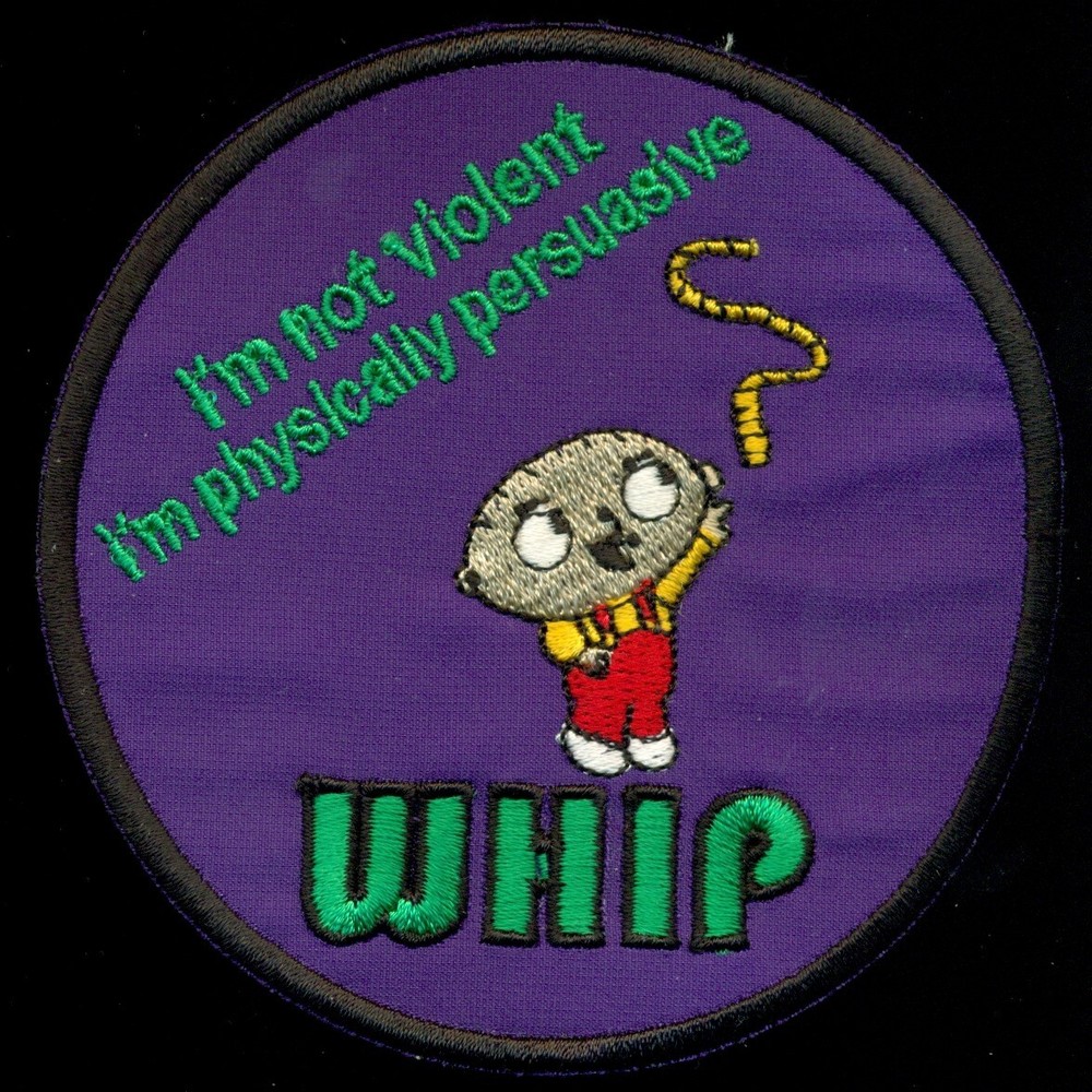 Whip "I'm Not Violent" Patch K-2