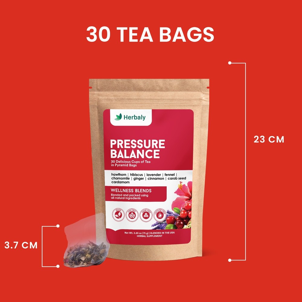 Herbaly Pressure Balance Functional Tea - 9 Super herbs