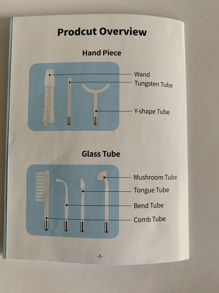 High Frequency Facial Machine Wands Neon & Argon