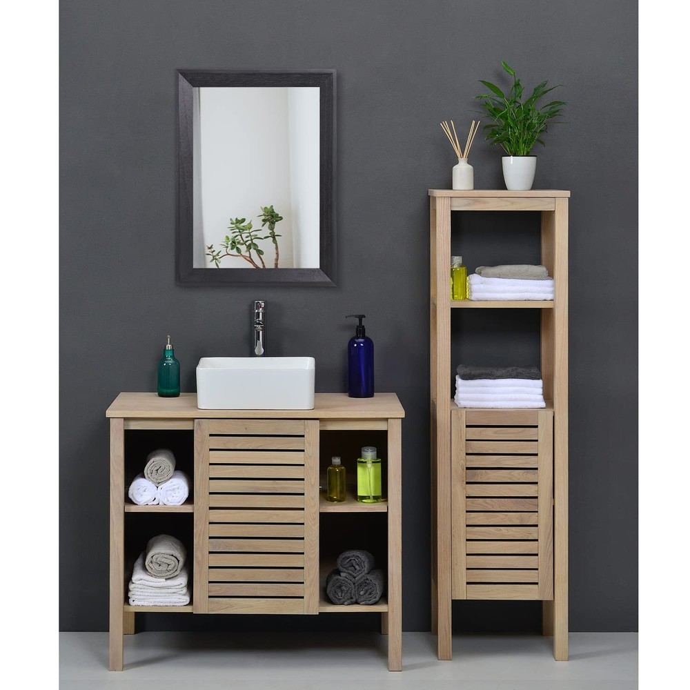 Wall Mirror Black Rectangle Mirrors for Wall with Wood Framed Decorative for ...